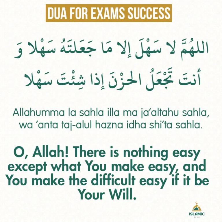 9 Dua For Exams Success in Arabic and English